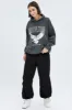 Grey Graphic Sweater Long Sleeves sold by Ally Fashion