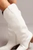 White Embroidered Western Boots sold by Ally Fashion