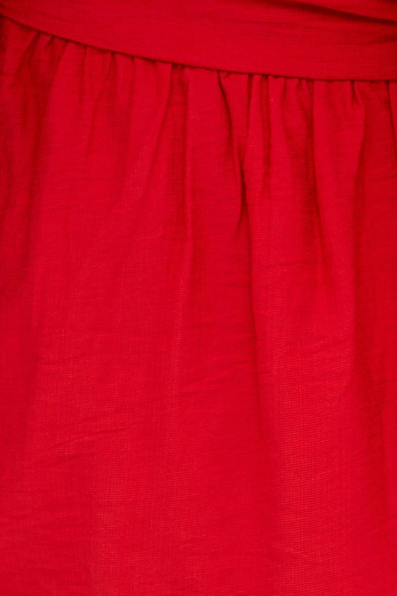 Red Evening Square Neck Maxi Dress sold by Ally Fashion product image thumbnail 6