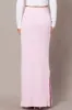 Pink Knit Skirt High Rise Midi sold by Ally Fashion