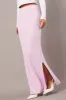 Pink Knit Skirt High Rise Midi sold by Ally Fashion