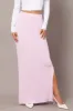 Pink Knit Skirt High Rise Midi sold by Ally Fashion