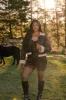 Brown Oversized Jacket Collared Long Sleeve Faux Leather sold by Ally Fashion