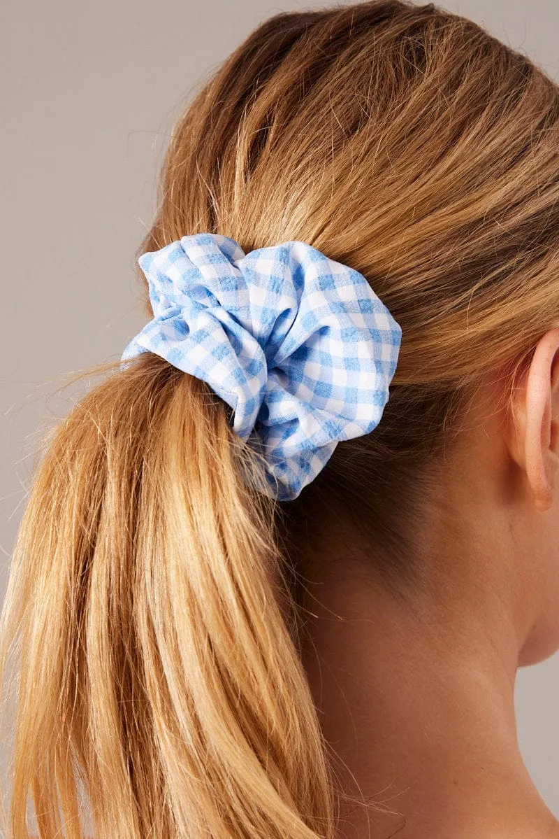 Blue 3 Pack Scrunchies sold by Ally Fashion product image thumbnail 3