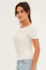 White Textured Crop Top sold by Ally Fashion