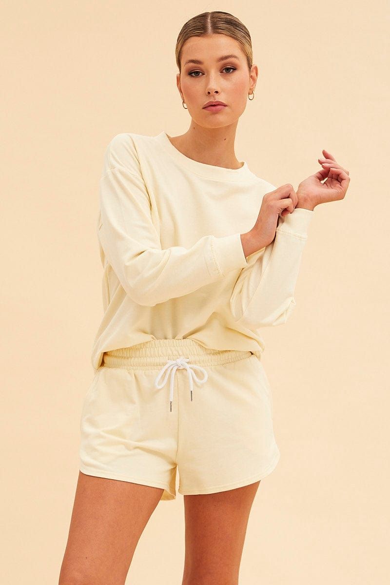 White Hudson Terry Short sold by Ally Fashion