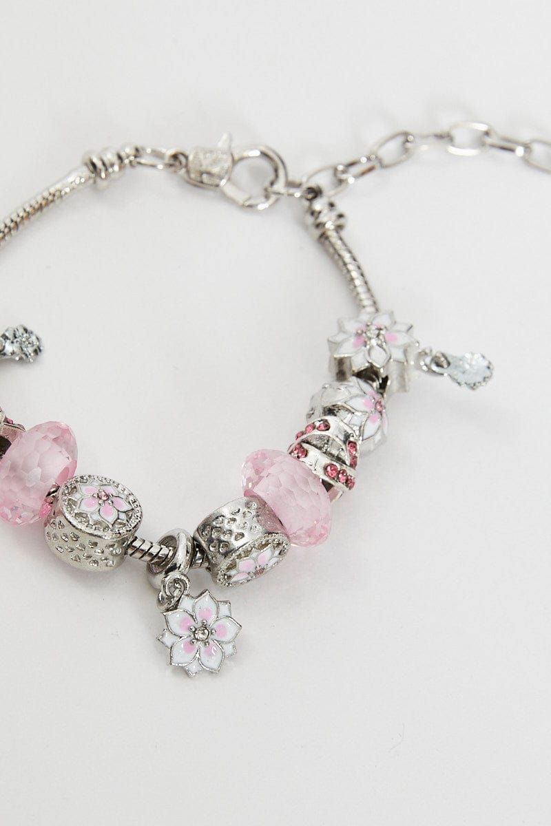Silver Christmas Flower Charm Silver Plating Bracelet sold by Ally Fashion product image thumbnail 2