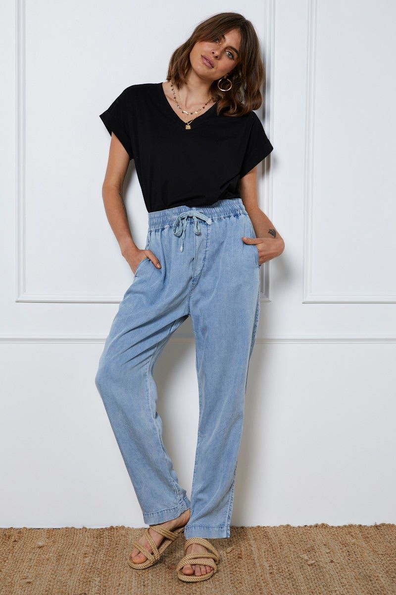 Blue Jeans High Rise Denim sold by Ally Fashion product image thumbnail 3