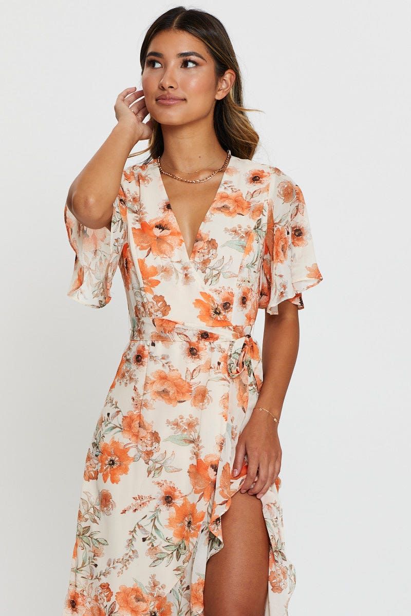 Print Dress Short Sleeve Maxi sold by Ally Fashion product image thumbnail 2
