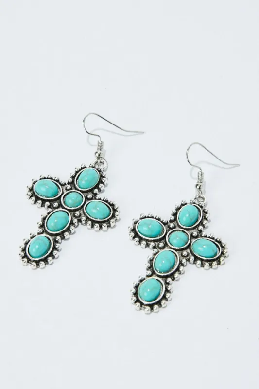 Silver Cross Earrings sold by Ally Fashion