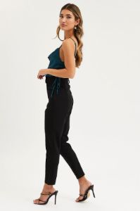 Black Slim Pants High Rise sold by Ally Fashion