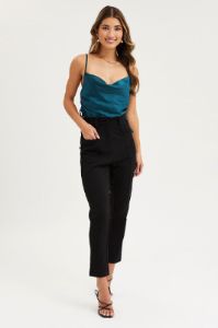Black Slim Pants High Rise sold by Ally Fashion