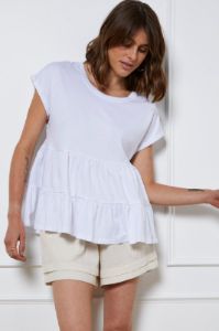 White T Shirt Short Sleeve sold by Ally Fashion