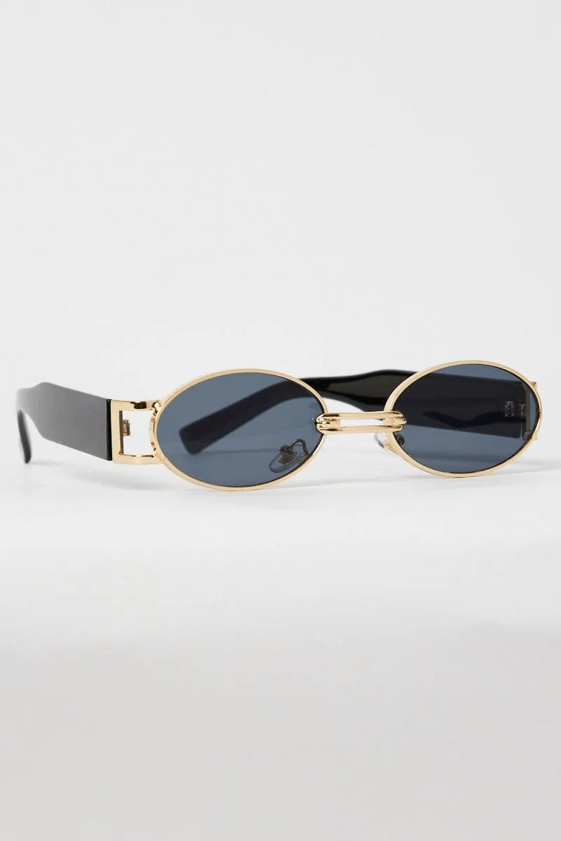 Grey Oval Sunglasses sold by Ally Fashion