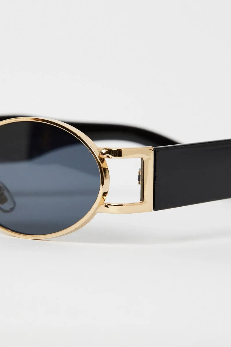 Grey Oval Sunglasses sold by Ally Fashion product image thumbnail 2