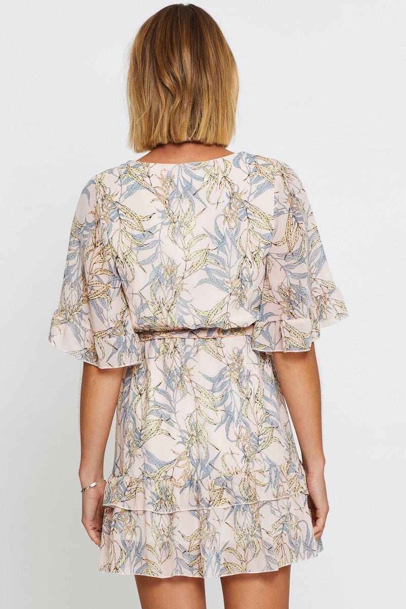 Print Mini Dress Short Sleeve sold by Ally Fashion product image thumbnail 5