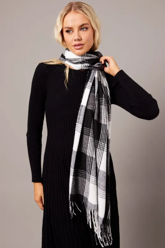 Black Tassel Scarf sold by Ally Fashion