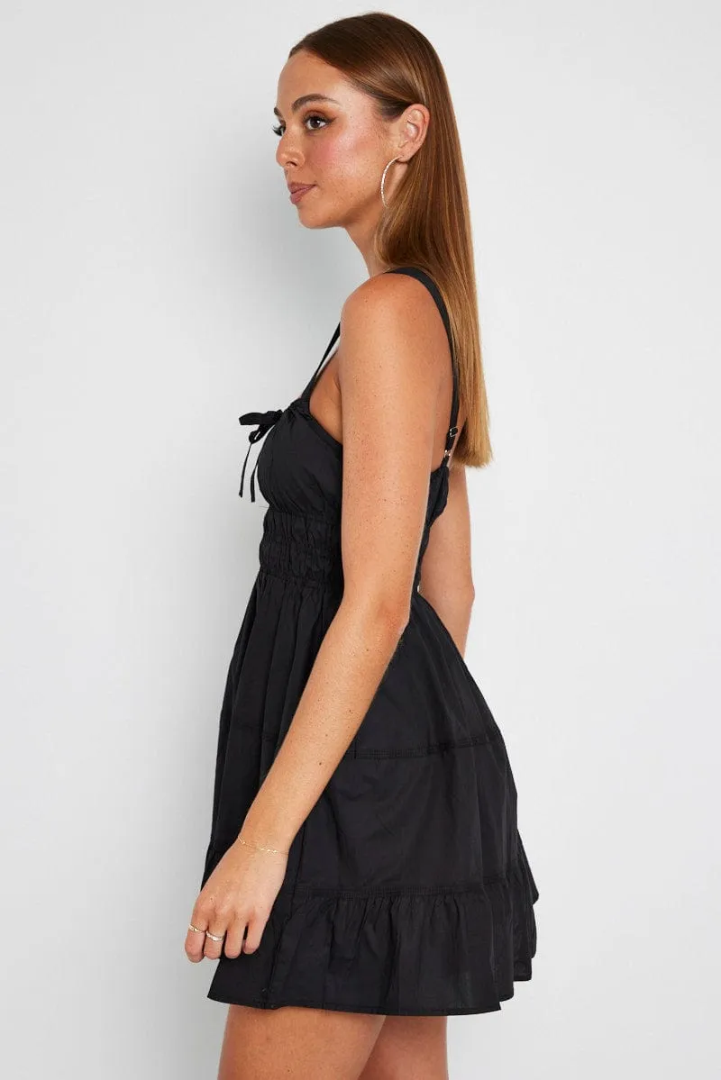 Black Fit and Flare Dress Tiered sold by Ally Fashion product image thumbnail 4