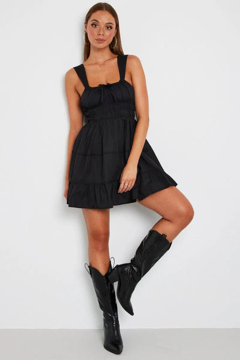 Black Fit and Flare Dress Tiered sold by Ally Fashion product image thumbnail 2
