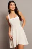 Beige Fit And Flare Dress Mini sold by Ally Fashion
