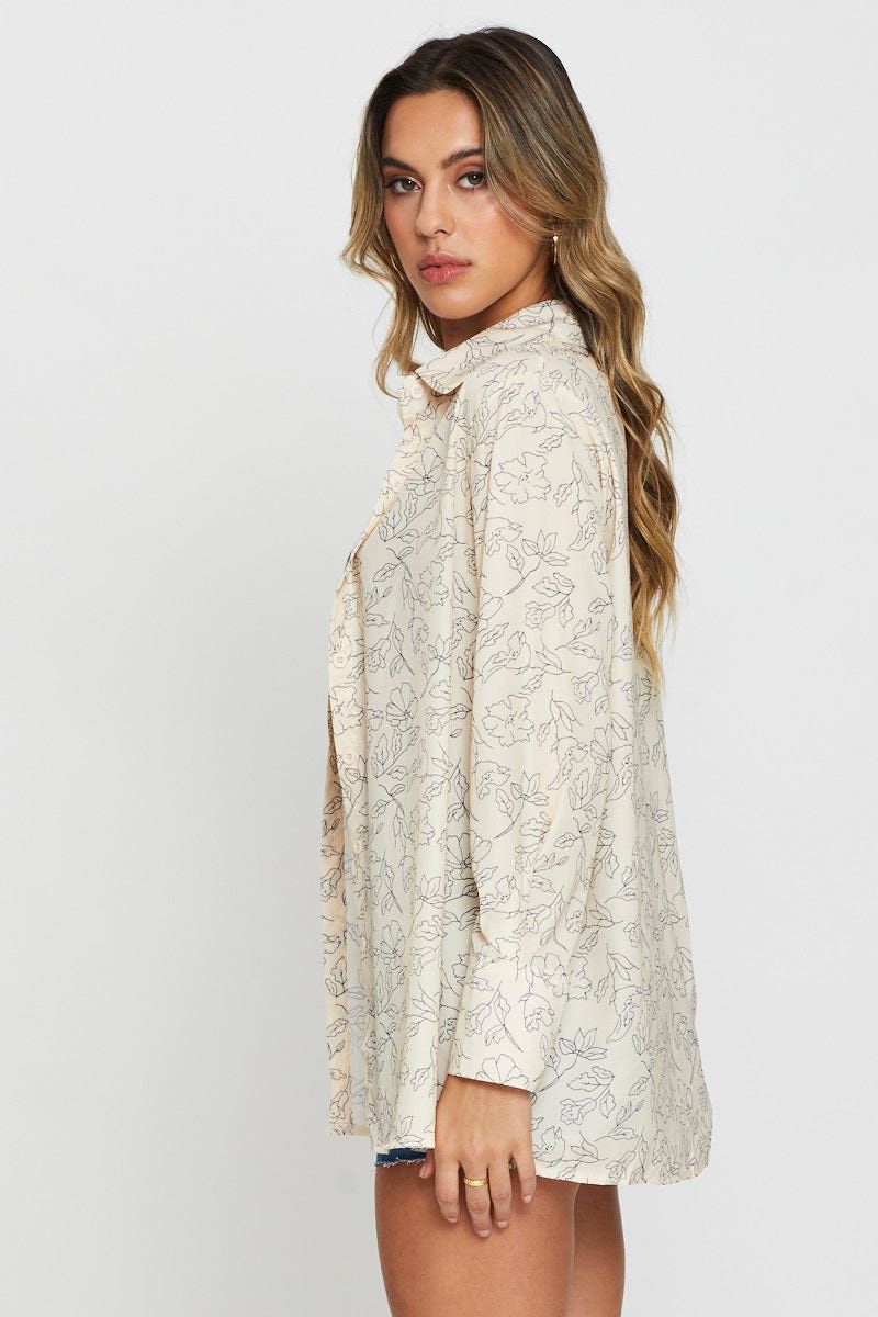 Print Oversized Shirts Short Sleeve sold by Ally Fashion product image thumbnail 4