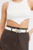 White Butterfly Buckle Belts sold by Ally Fashion