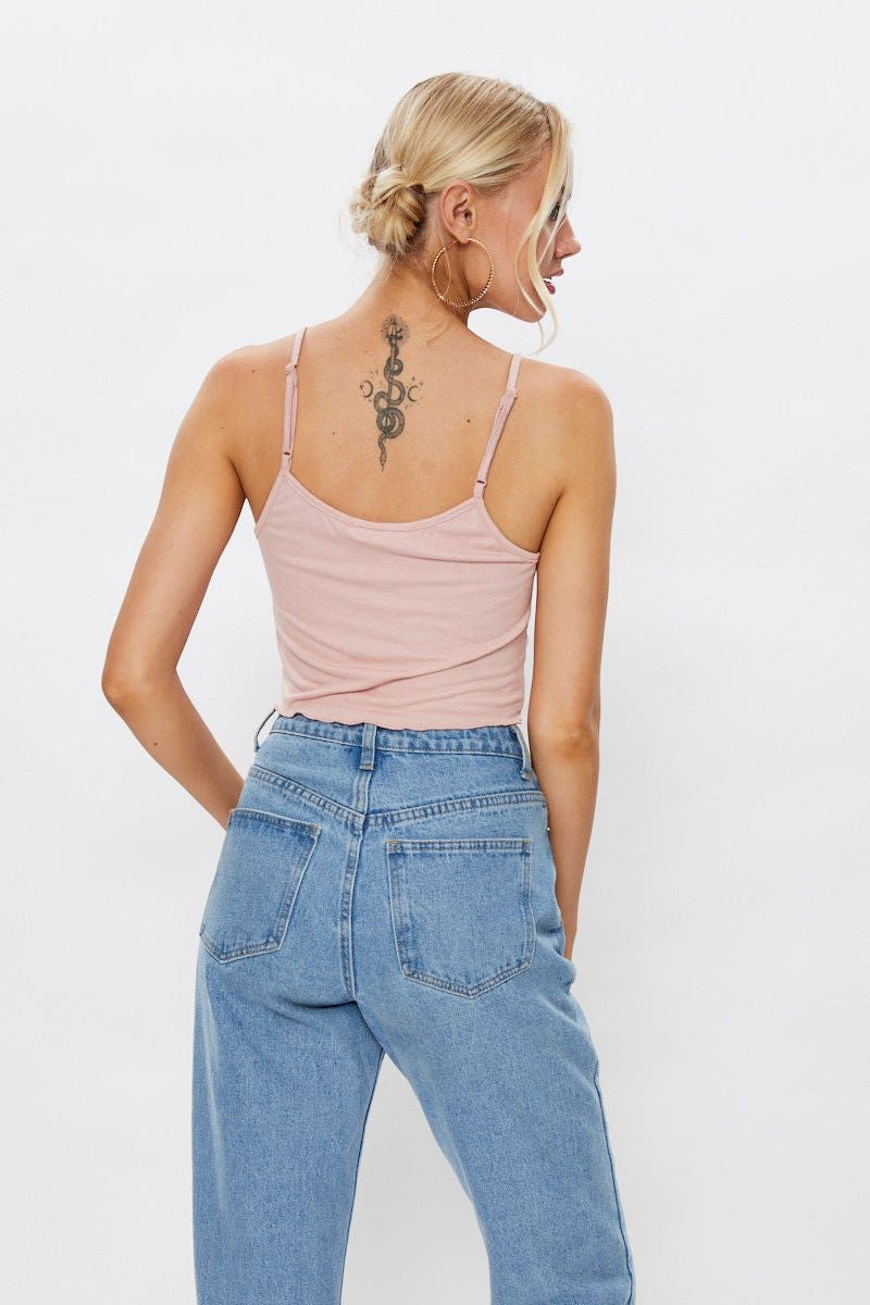 Pink Singlet sold by Ally Fashion product image thumbnail 5