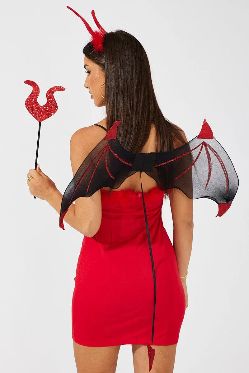 Black Halloween Devil Set sold by Ally Fashion product image thumbnail 2