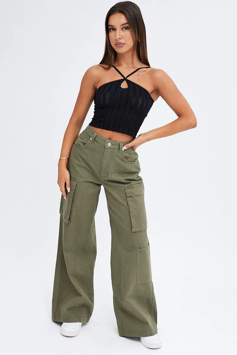 Black Singlet Top Seamless sold by Ally Fashion product image thumbnail 2