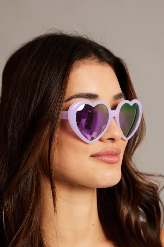 Purple Heart Sunglasses sold by Ally Fashion