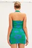 Print Knit Dress Sleeveless Mini Halter sold by Ally Fashion