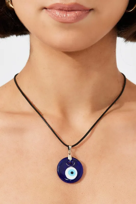 Blue Evil Eye Pendent Necklace sold by Ally Fashion