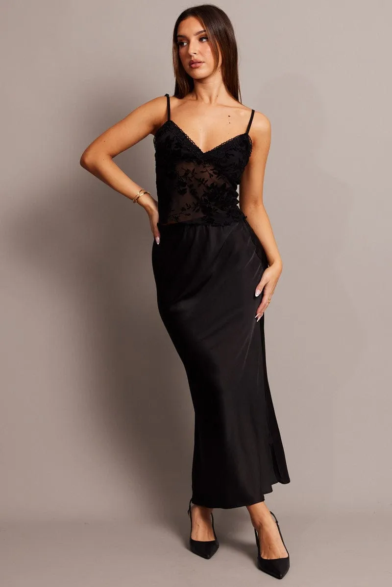 Black Burnout Singlet Top sold by Ally Fashion product image thumbnail 2