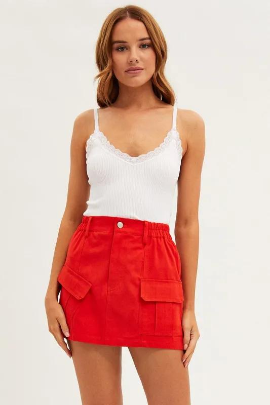 White Top Seamless Lace Trim sold by Ally Fashion