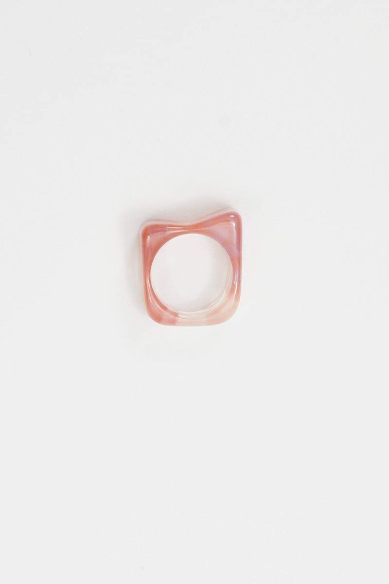 Pink Acrylic Ring sold by Ally Fashion product image thumbnail 2
