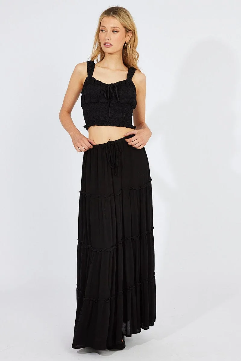Black Lace Top Crop Sleeveless sold by Ally Fashion product image thumbnail 2