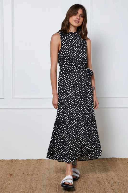Geo Print Maxi Dress Sleeveless sold by Ally Fashion