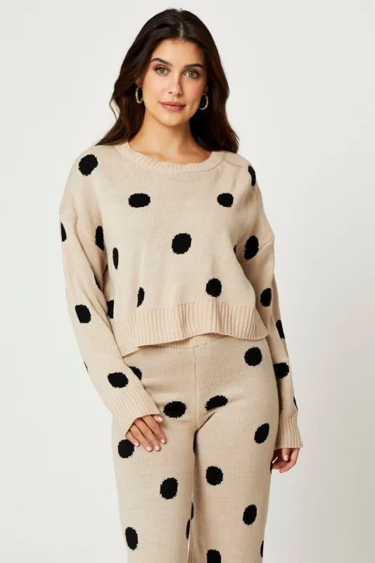 Polka Dot Jumper Long Sleeve sold by Ally Fashion