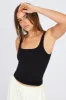 Black Tank Top Square Neck Seamless sold by Ally Fashion