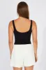 Black Tank Top Square Neck Seamless sold by Ally Fashion