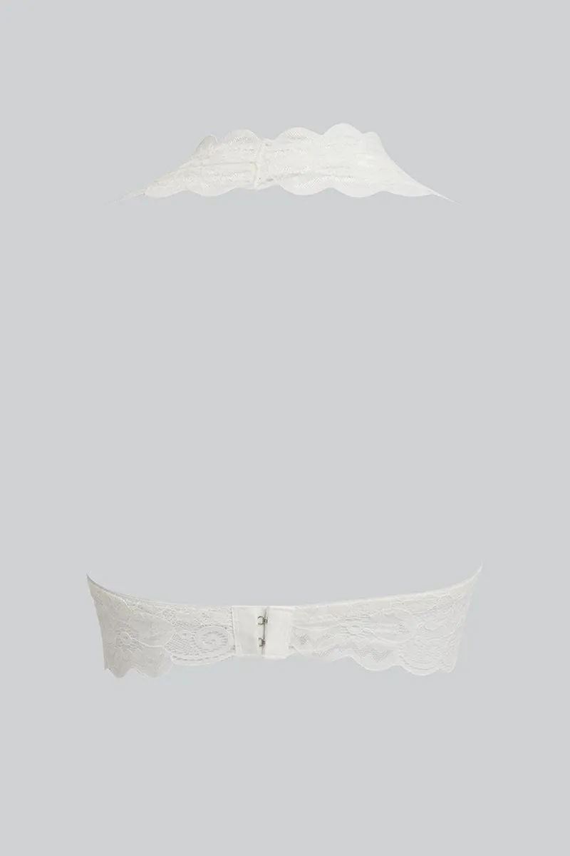 White Lace Bralette sold by Ally Fashion product image thumbnail 2