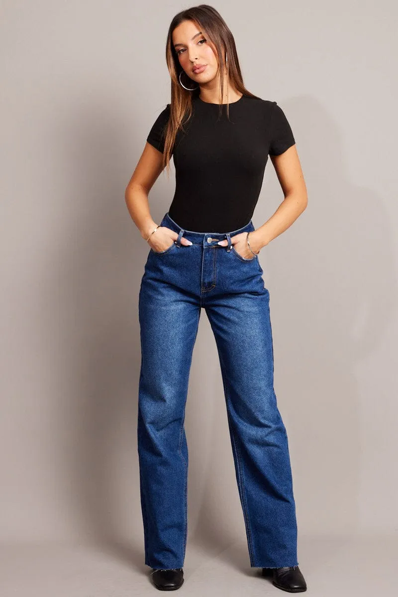 Denim Straight Jean Mid Rise sold by Ally Fashion product image thumbnail 2
