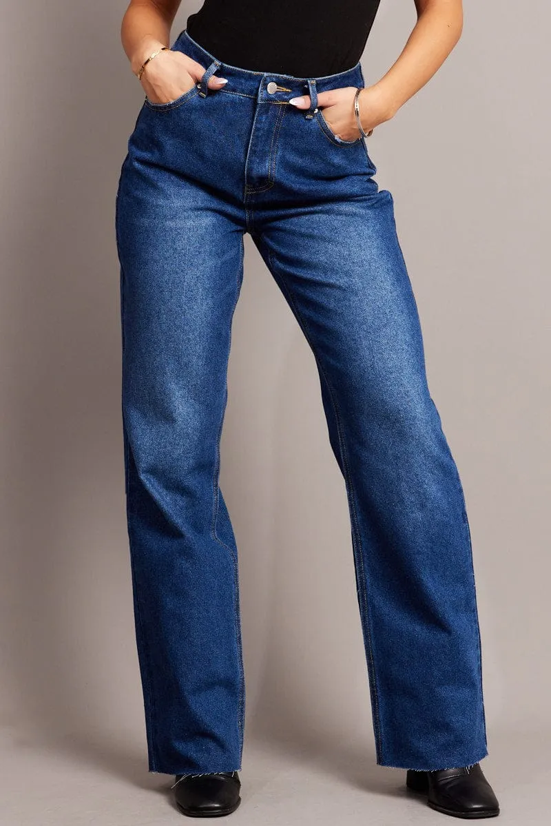Denim Straight Jean Mid Rise sold by Ally Fashion product image thumbnail 3