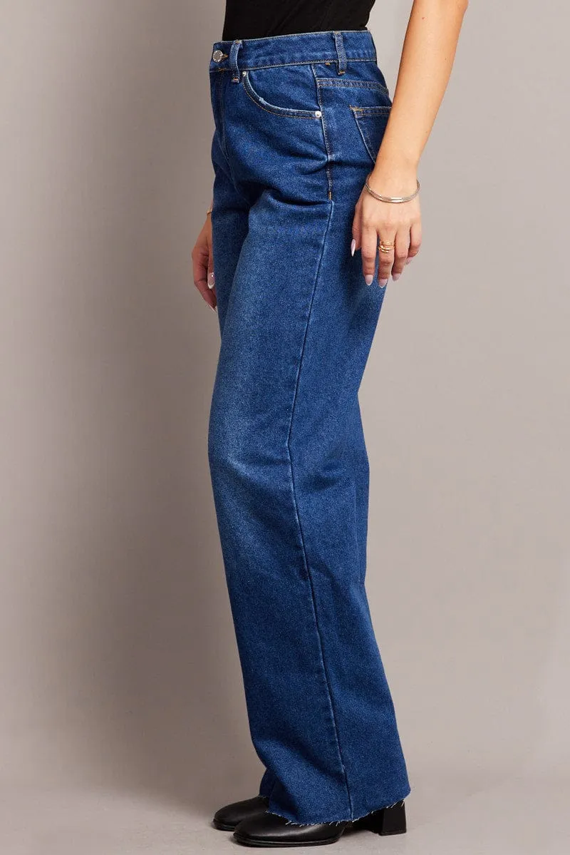 Denim Straight Jean Mid Rise sold by Ally Fashion product image thumbnail 4