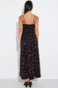Black Floral Maxi Dress Strappy sold by Ally Fashion