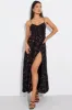 Black Floral Maxi Dress Strappy sold by Ally Fashion