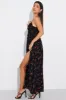 Black Floral Maxi Dress Strappy sold by Ally Fashion