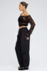 Black Parachute Pants Cargo sold by Ally Fashion