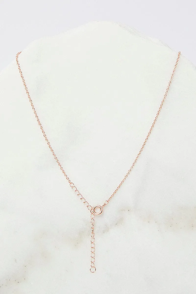 Pink Rhinestone Beads Pendent Necklace sold by Ally Fashion product image thumbnail 2