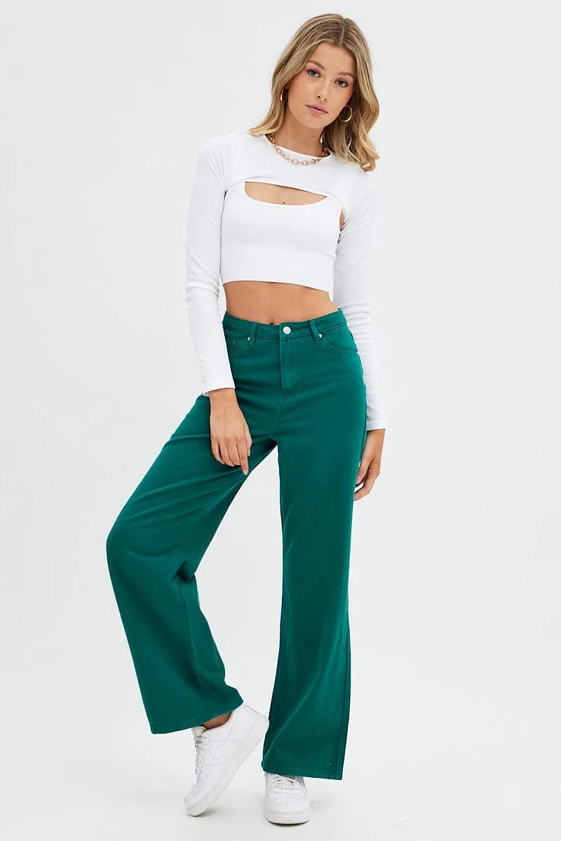 White Shrug And Tank Top Seamless Set sold by Ally Fashion product image thumbnail 2